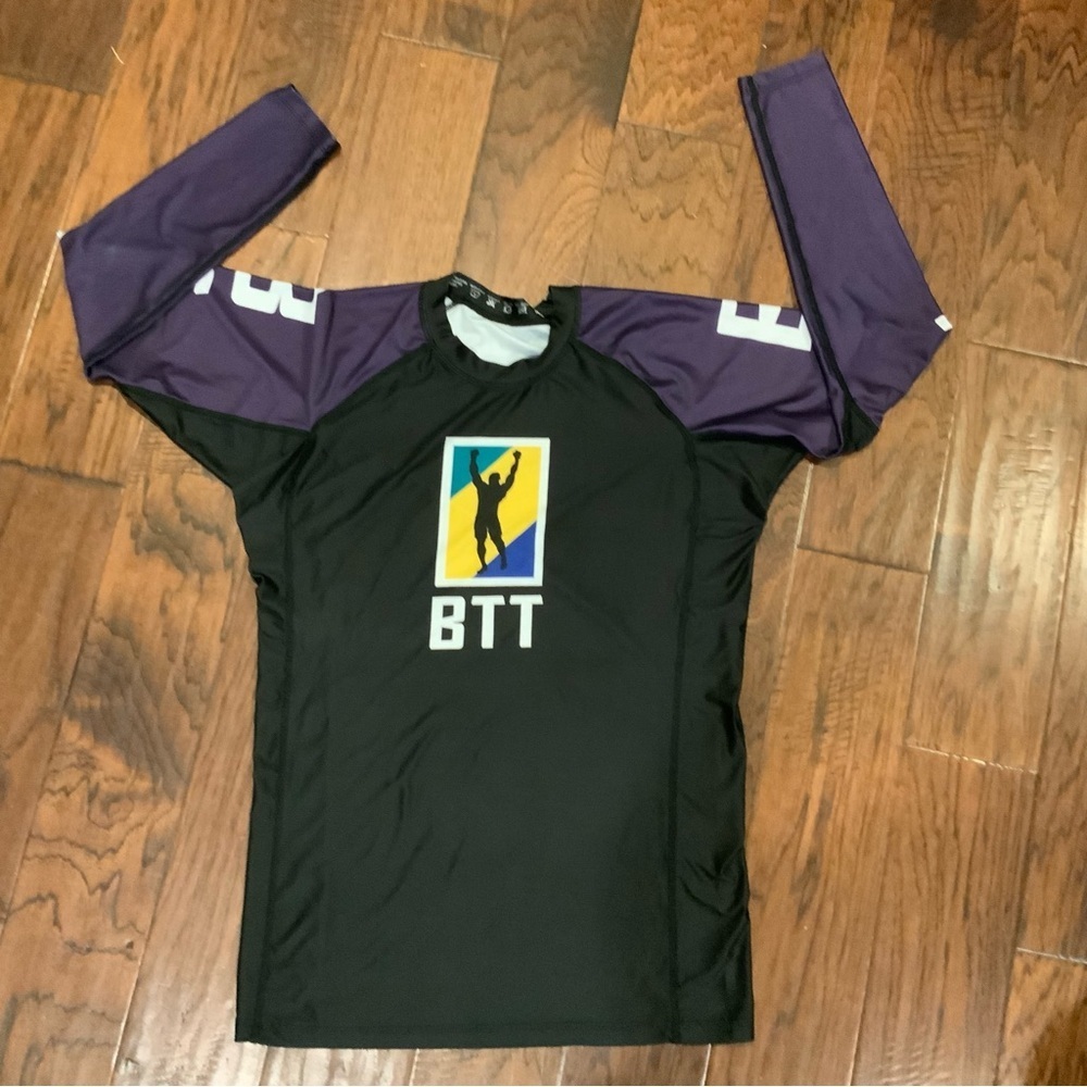 Source Unknown Black and Purple Long Sleeve Tee‎